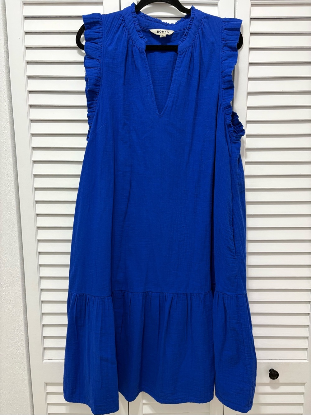 Boden Royal Blue Sleeveless Midi Dress 14L